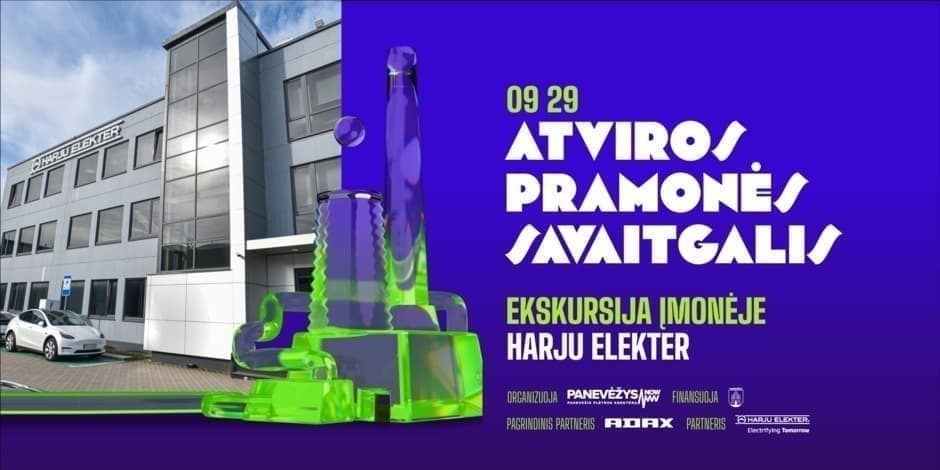 ATVIROS PRAMONĖS SAVAITGALIS 2024 ekskursija įmonėje HARJU ELEKTER