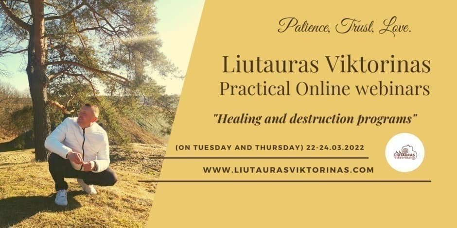 "Healing and destruction programs" (language of the webinar is Russian)