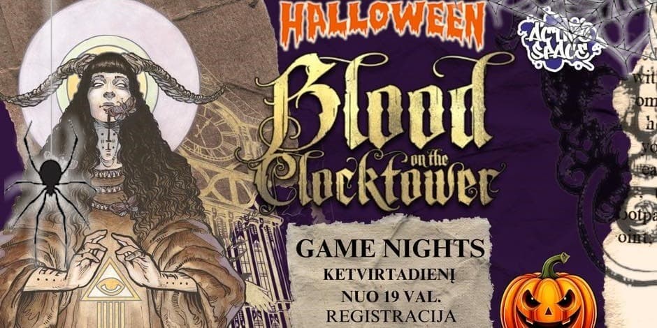 Halloween Blood on the Clocktower sesija