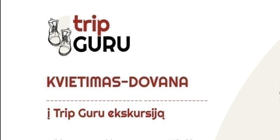 Dovanų kuponas į Trip Guru ekskursiją