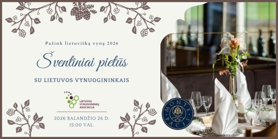 Šventiniai pietūs su Lietuvos vynuogininkais 2026