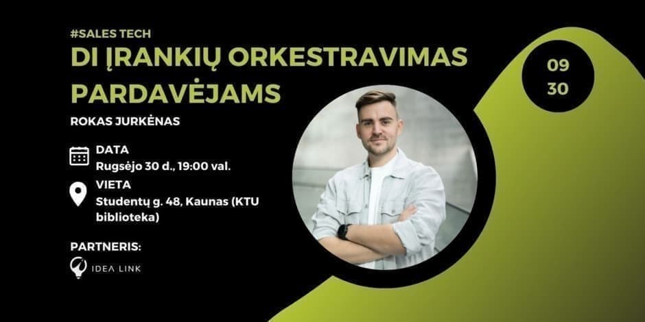 DI įrankių orkestravimas pardavėjams