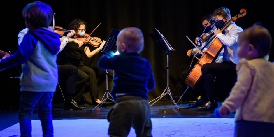 Augu su muzika: styginių kvartetas (rekomenduojama 6 mėn. - 4 m. vaikams)