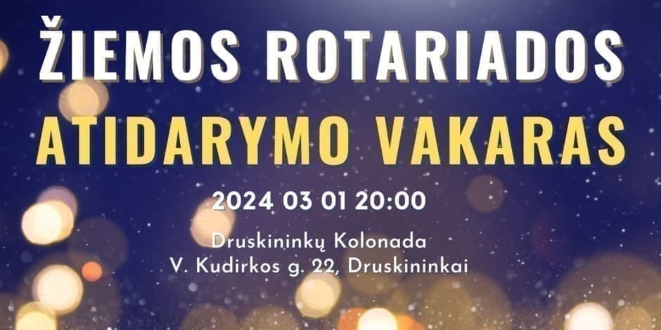 Žiemos Rotariados atidarymo vakaras