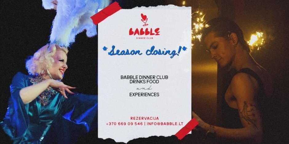 Season closing | Babble Dinner Club | 05.22 Penktadienis