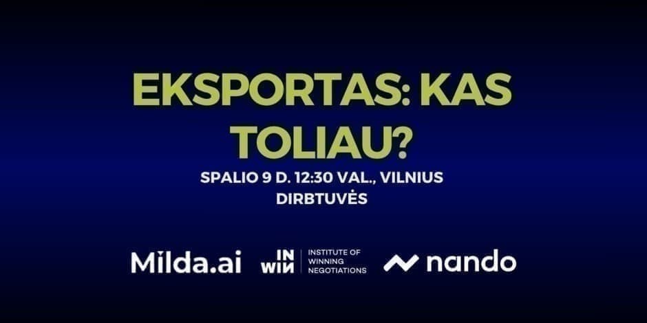 Eksportas: kas toliau?