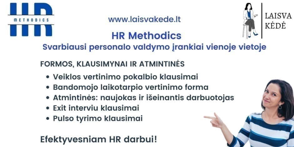 HR Methodics - svarbiausi personalo valdymo įrankiai vienoje vietoje