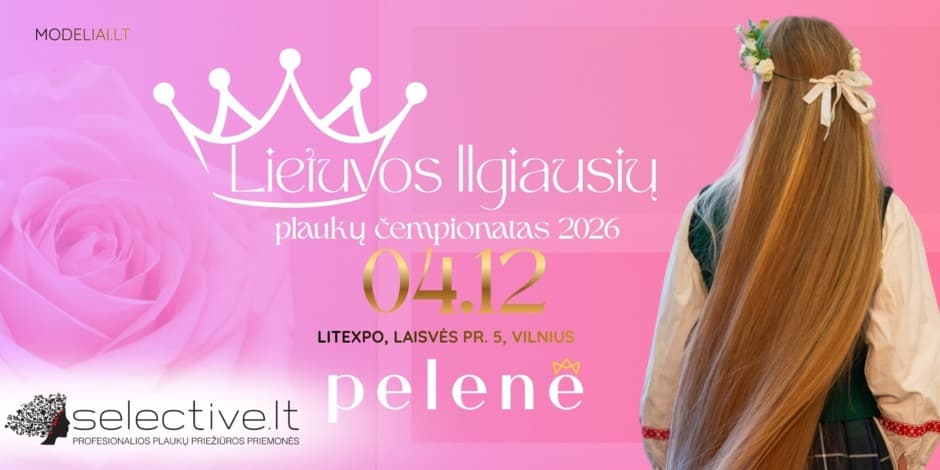 Lietuvos ilgiausių plaukų čempionatas -  PELENĖ 2026