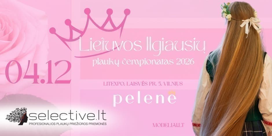 Lietuvos ilgiausių plaukų čempionatas -  PELENĖ 2026