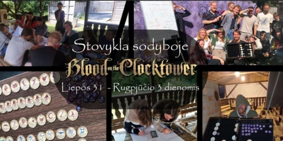 Blood on the Clocktower Vasaros Stovykla 2025