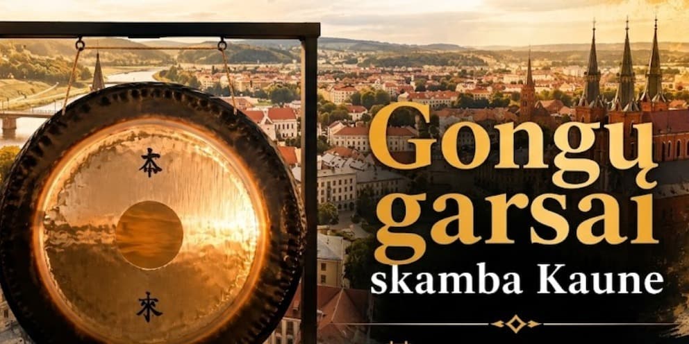 Maudynės Gonge - galingų garsų improvizacija Kaune. Veda Vyrenijus