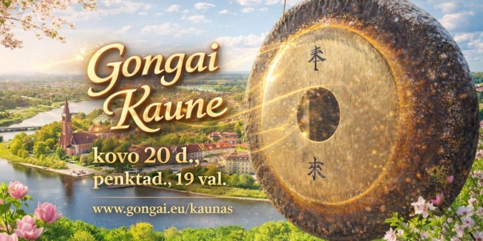 Maudynės Gonge - galingų garsų improvizacija Kaune. Veda Vyrenijus