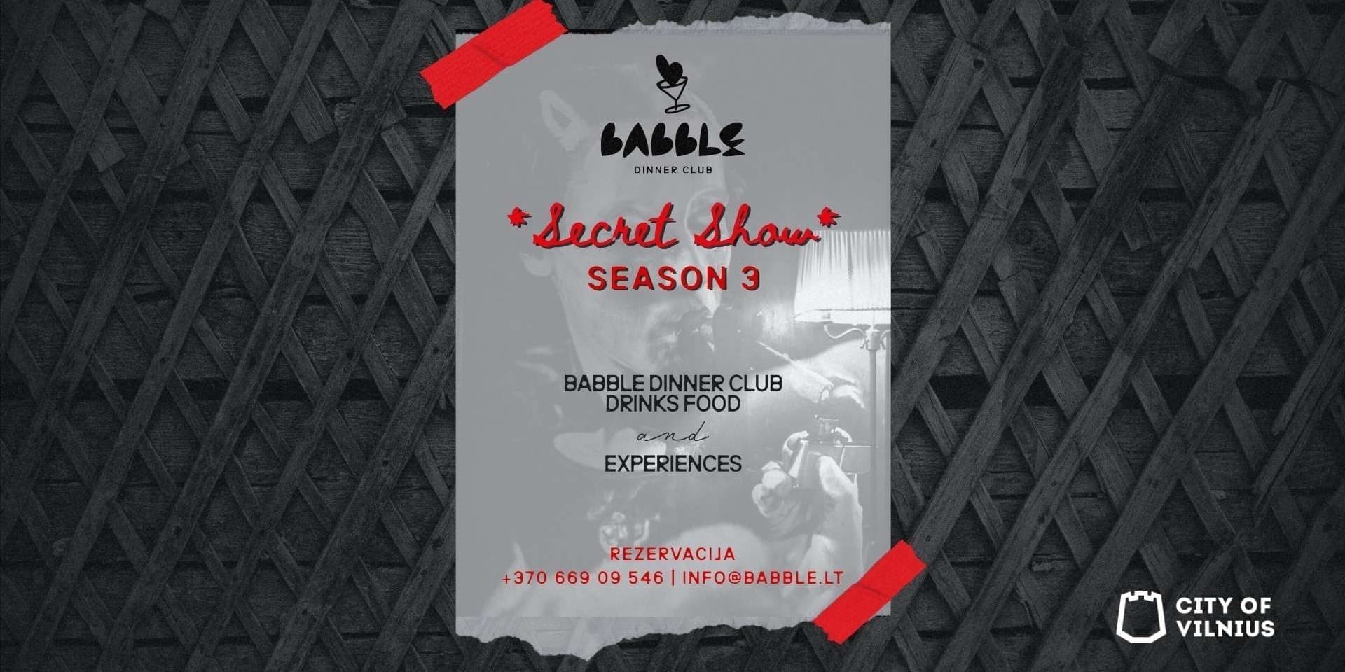 Babble Dinner Club | Secret Show | 09.11