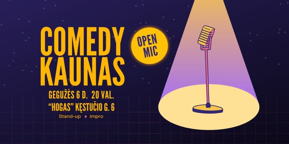 Comedy Kaunas | Open mic