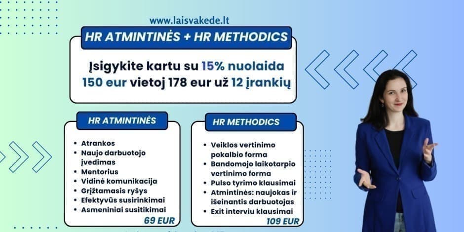 HR ĮRANKIAI: ATMINTINĖS IR METHODICS