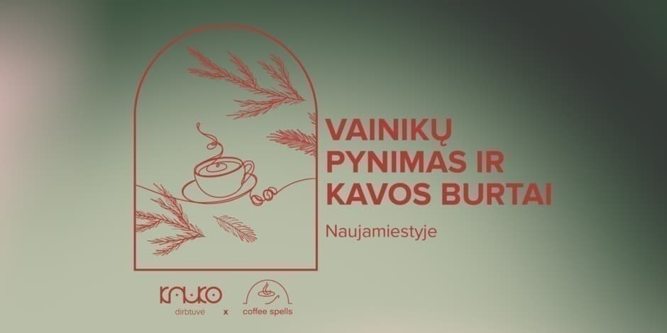 Kalėdinių vainikų pynimas ir kavos burtai