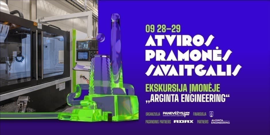 ATVIROS PRAMONĖS SAVAITGALIS 2024 ekskursija įmonėje „Arginta Engineering“