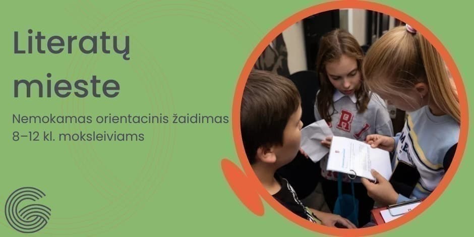 Literatų mieste. Orientacinis žaidimas 8–12 kl. moksleiviams