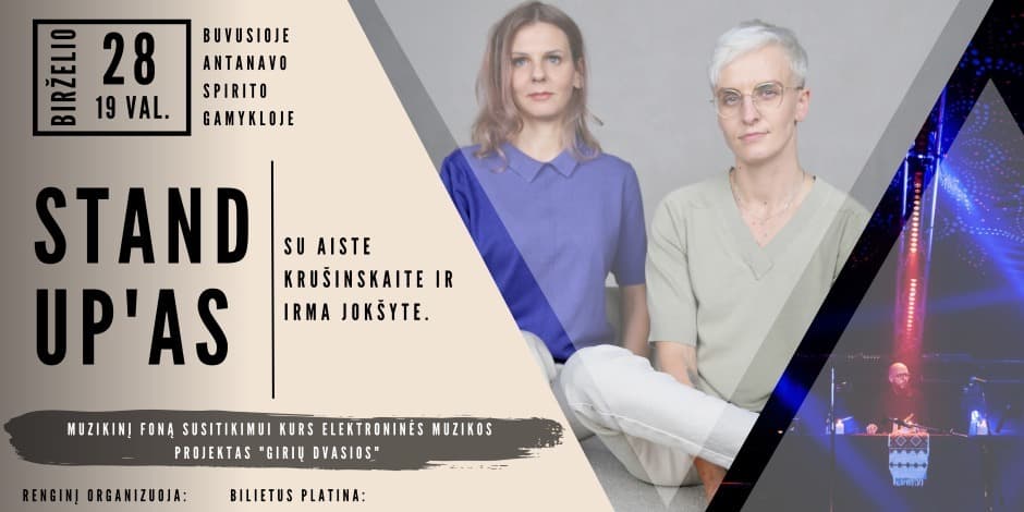 Stendapas su Aiste Krušinskaite, Irma Jokšyte ir "Girių dvasiomis"