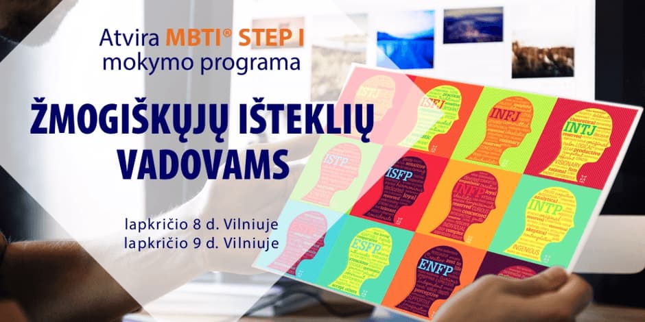 Atvira MBTI® Step I programa ŽMOGIŠKŲJŲ IŠTEKLIŲ VADOVAMS