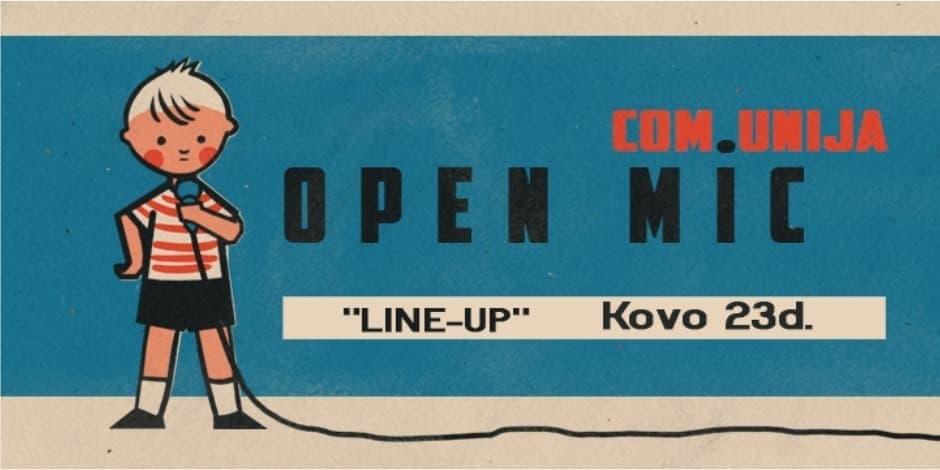 Com.Unija Open Mic | Line-Up
