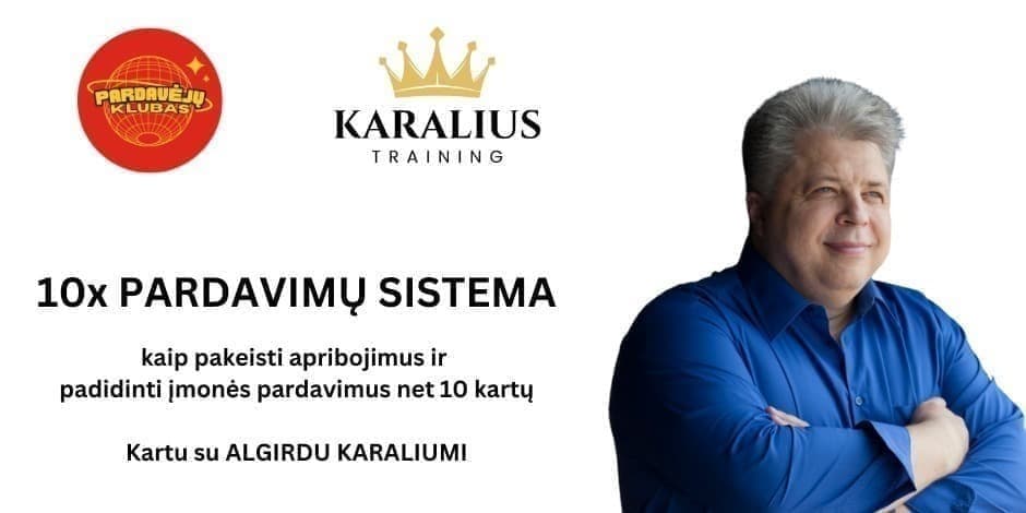 10x PARDAVIMŲ SISTEMA