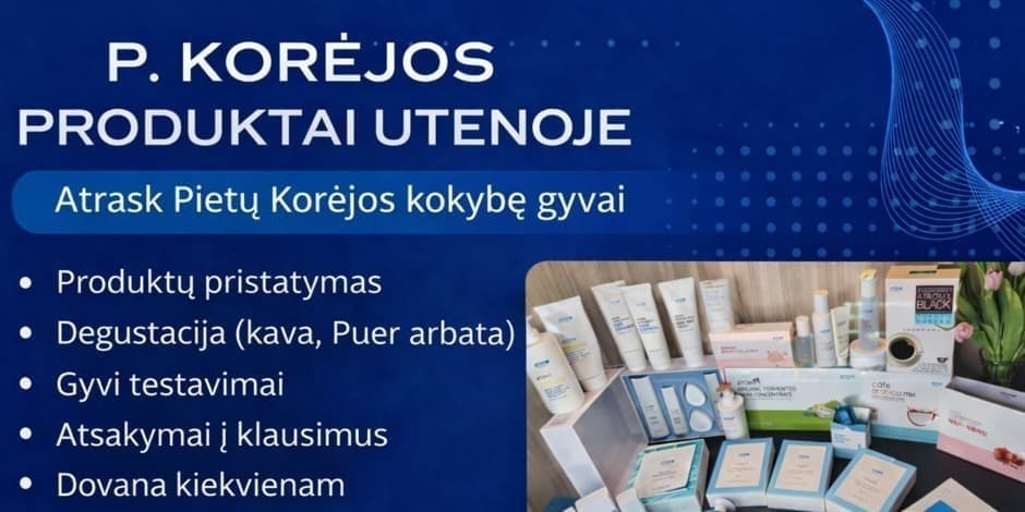 Pietų Korėjos produktų pristatymas Utenoje