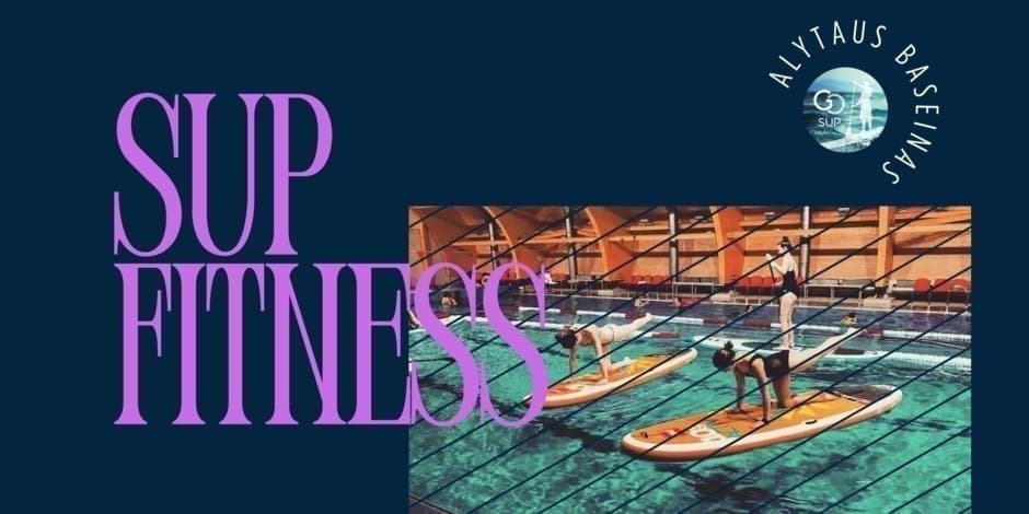 SUP Fit - treniruotė ant irklenčių baseine 03-24