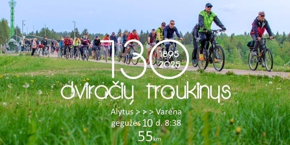 130 dviračių traukinys