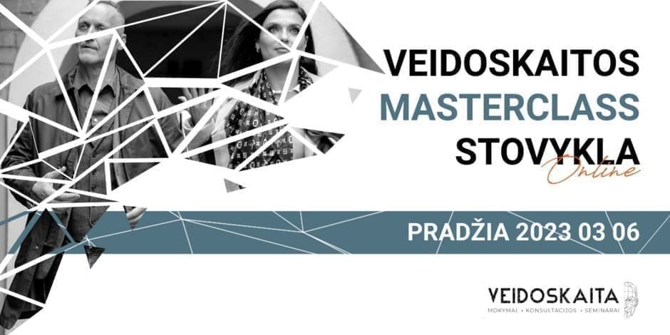 Veidoskaitos Master Class stovykla online!