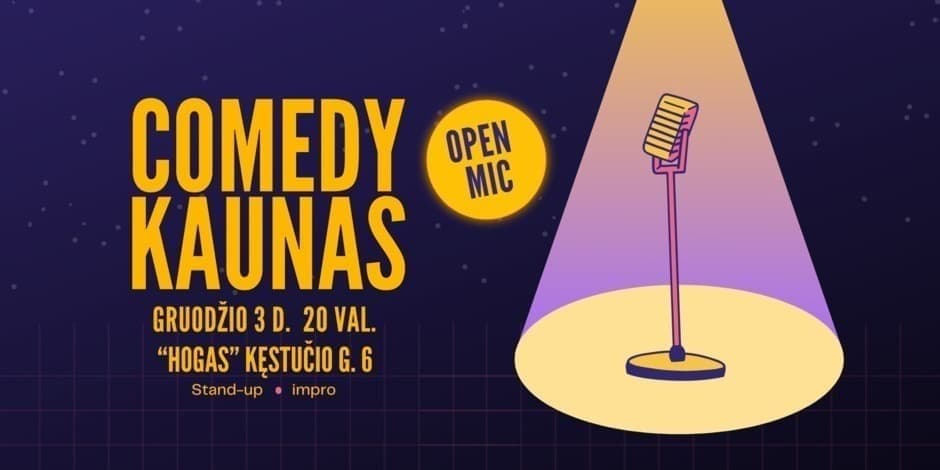 Comedy Kaunas | Open mic