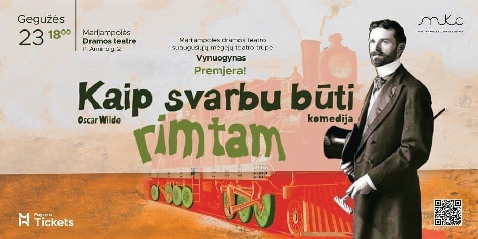 2026-05-23 │„Kaip svarbu būti rimtam“ │Dramos teatras