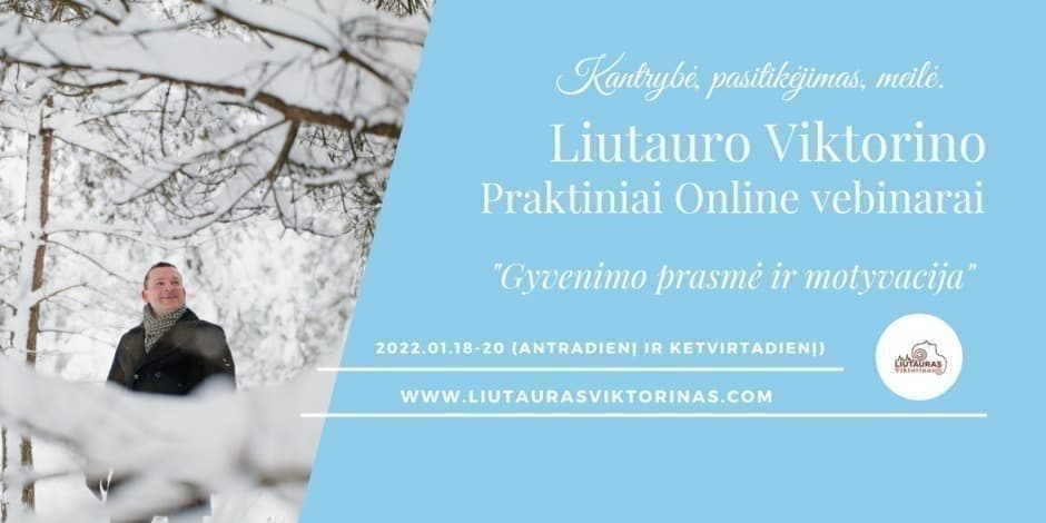 Liutauro Viktorino praktinis Online vebinaras (Rusų kalba)