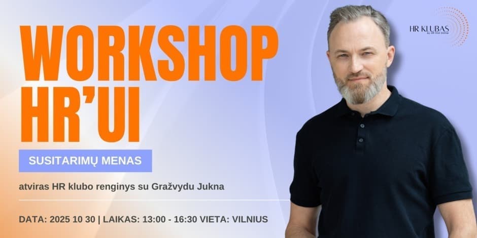 WORKSHOPAS HR'ui | Susitarimų menas