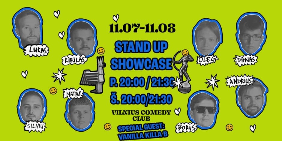 VILNIUS COMEDY CLUB: STAND UP SHOWCASE 11.08 (21:30)