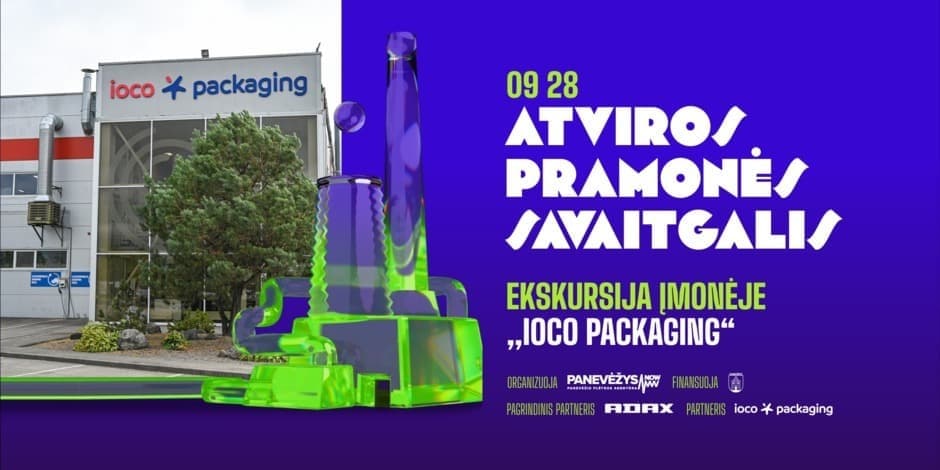 Rugsėjo 28 d. ATVIROS PRAMONĖS SAVAITGALIS 2024 ekskursija įmonėje „IOCO Packaging“