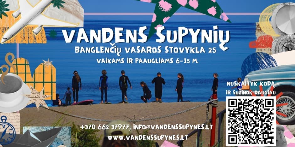 Banglenčių stovykla vaikams 25 | 06.30 - 07.04
