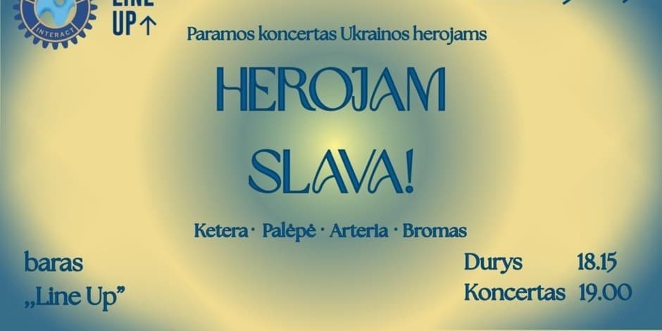 Paramos koncertas Ukrainos herojams: „Herojam Slava“!