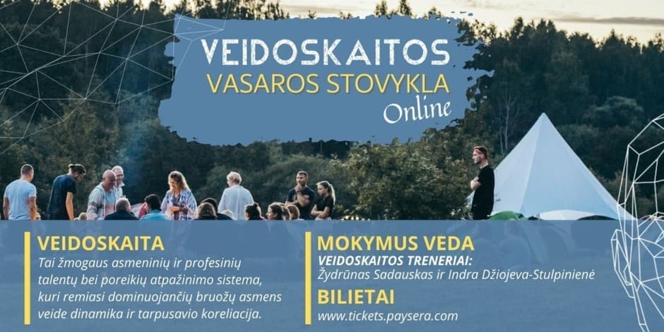 Veidoskaitos Master Class Vasaros stovykla online!