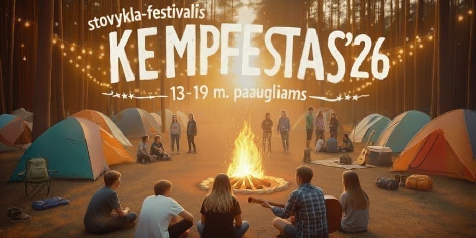 Paauglių stovykla-festivalis „KEMPFESTAS'26“