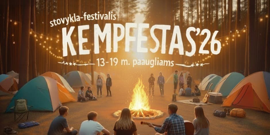 Paauglių stovykla-festivalis „KEMPFESTAS'26“