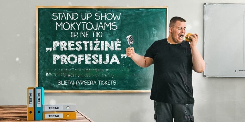 JUSTINAS VISICKAS STAND UP SHOW PRESTIŽINĖ PROFESIJA (VILNIUS!)