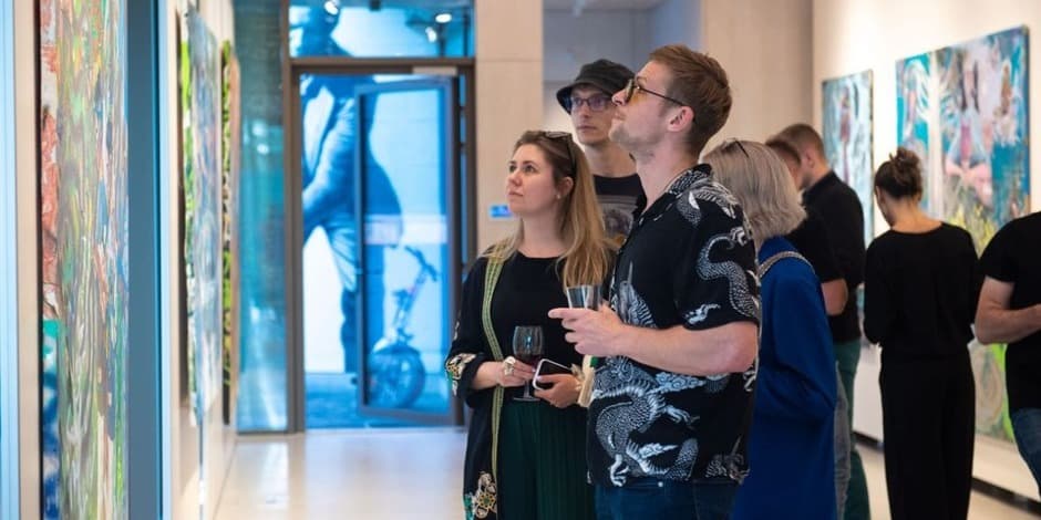 Tour at Tadas Tručilauskas' exhibition "A human and a machine"