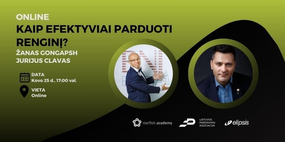 Kaip efektyviai parduoti renginį?