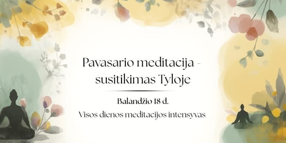 Pavasario meditacijos intensyvas - susitikimas Tyloje