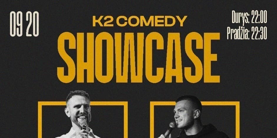 K2 Comedy Didysis Atidarymas Stand-up Showcase 2-as renginys