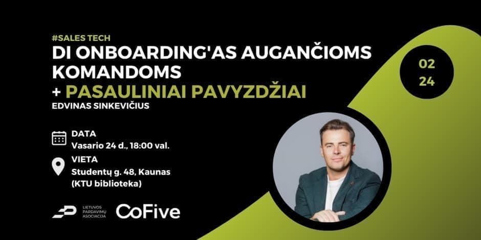 DI onboarding'as augančioms komandoms + pasauliniai pavyzdžiai