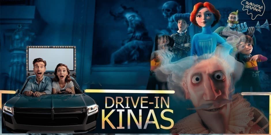 Kinas iš automobilio Klaipėdoje | Filmas "Kantervilio pilies vaiduoklis"