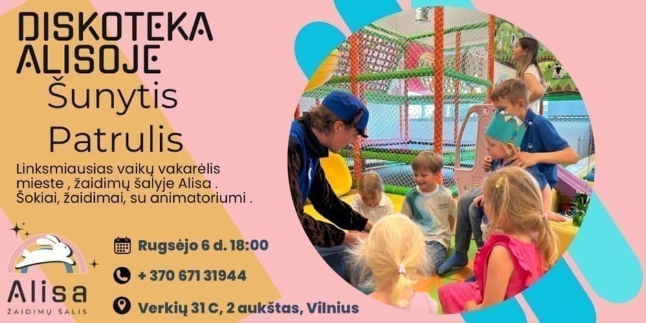 Diskoteka vaikams - šunytis patrulis