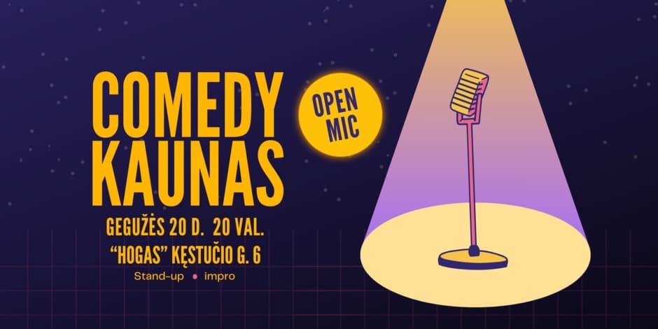 Comedy Kaunas | Open mic